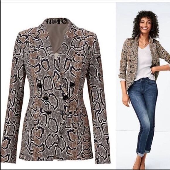 NWOT Cabi python blazer - Picture 1 of 9